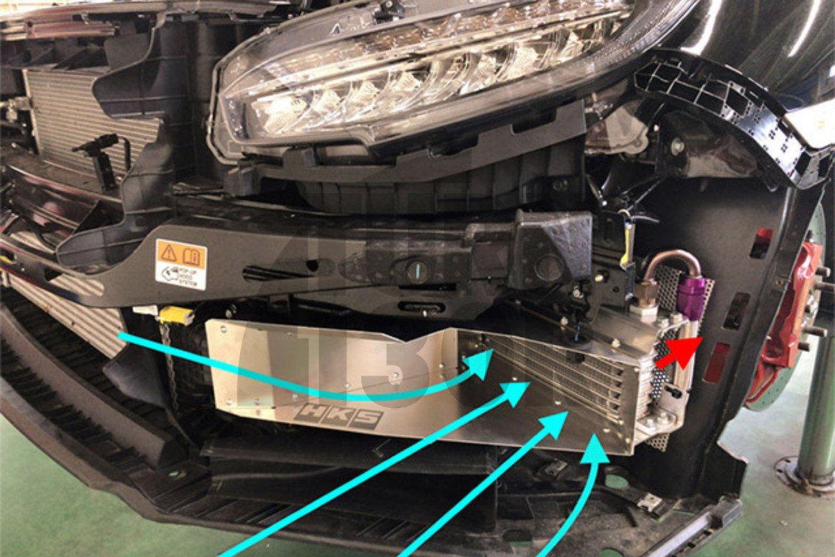 HKS Oil Cooler Kit Civic Type R FK8 HKS Oil Cooler Kit Civic Type R FK8