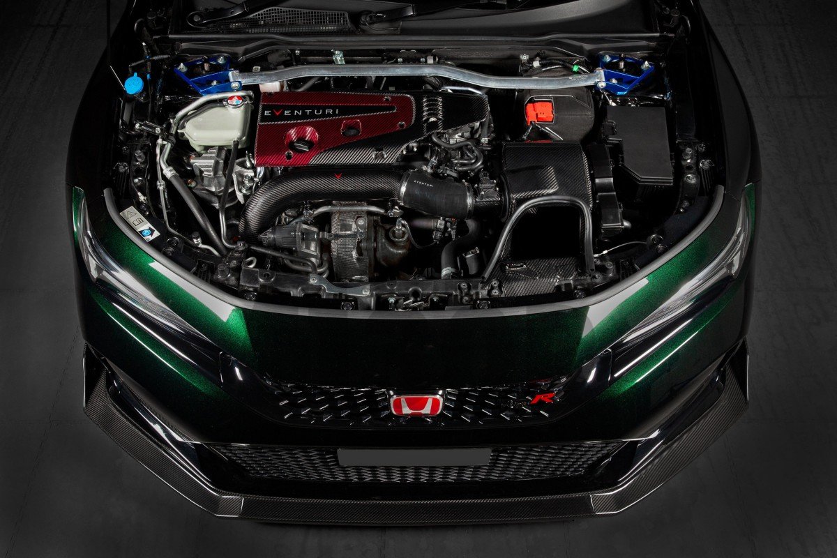 Eventuri   Carbon Fiber Turbo Inlet Pipe Honda Civic Type R FL5
