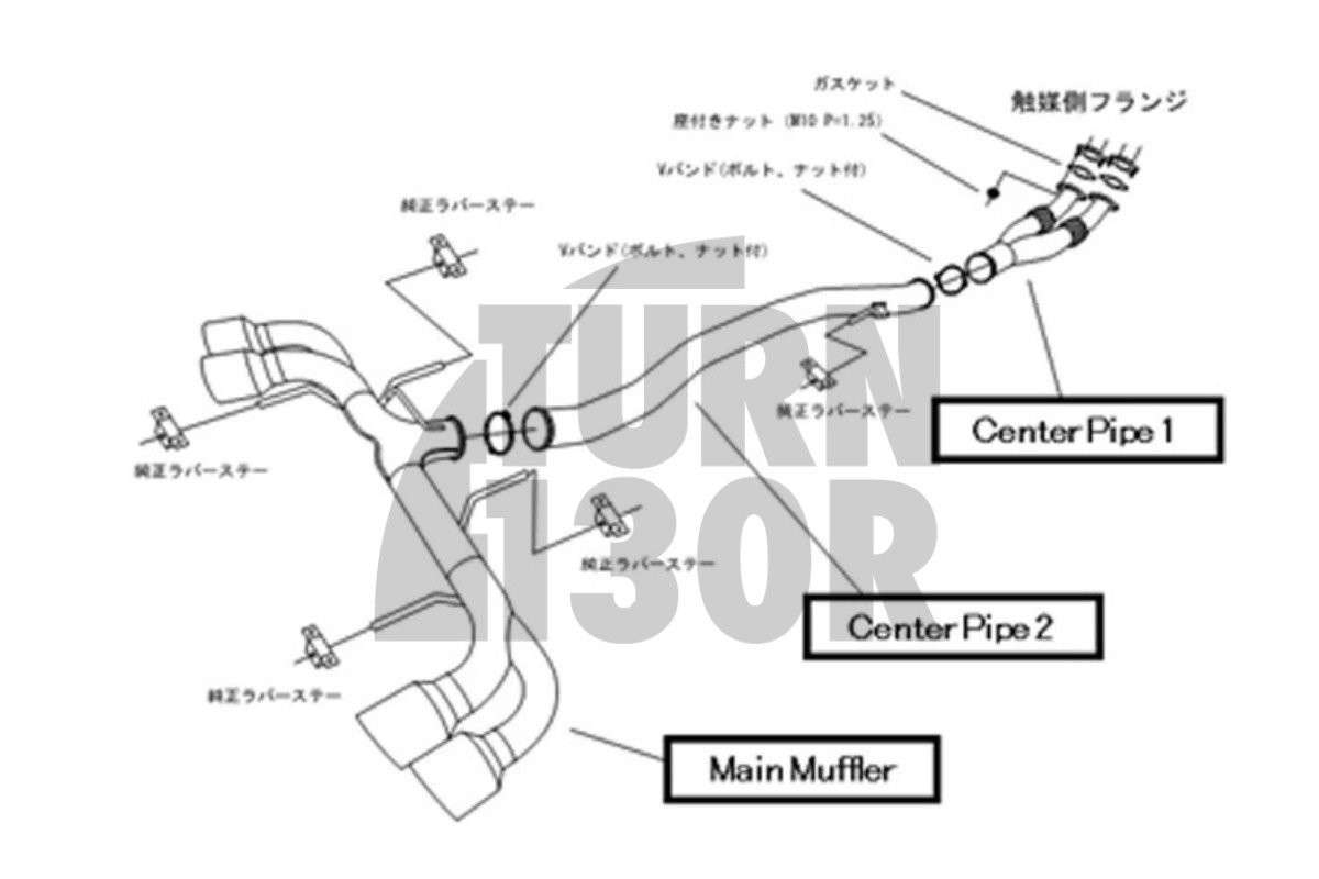 HKS Racing Muffler Catback Nissan R35 GTR HKS Racing Muffler Catback Nissan R35 GTR