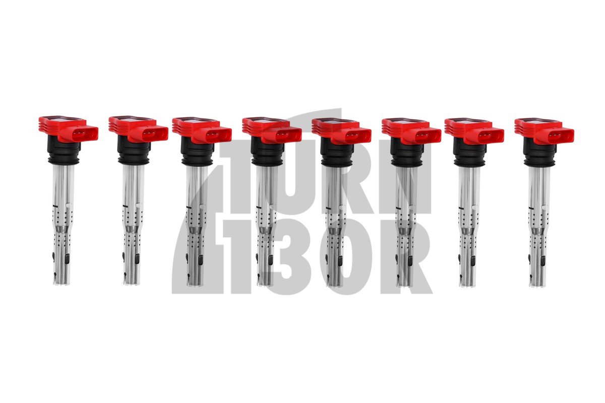 NGK red coil packs designed for the Audi RS4 B7, compatible with the Audi R8