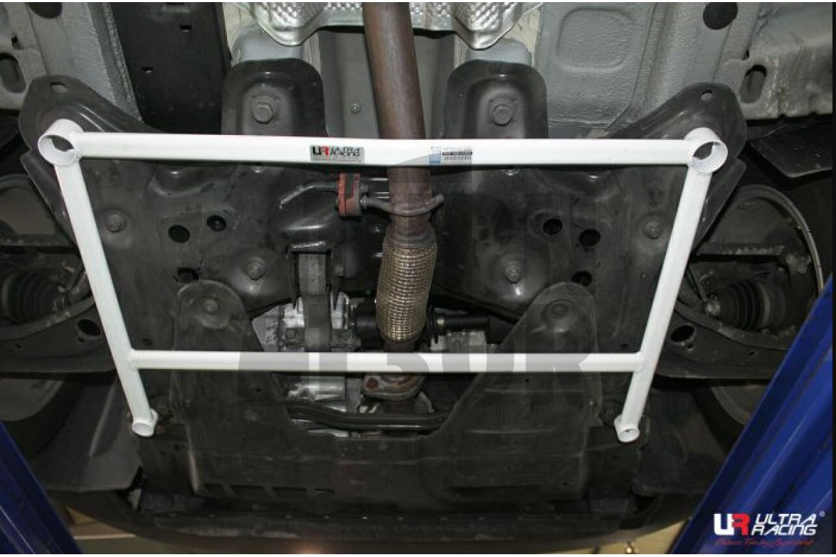 Ultra Racing 4 Point Front Subframe Brace for Abarth 595 - 695 Ultra Racing 4 Point Front Subframe Brace for Abarth 595 - 695