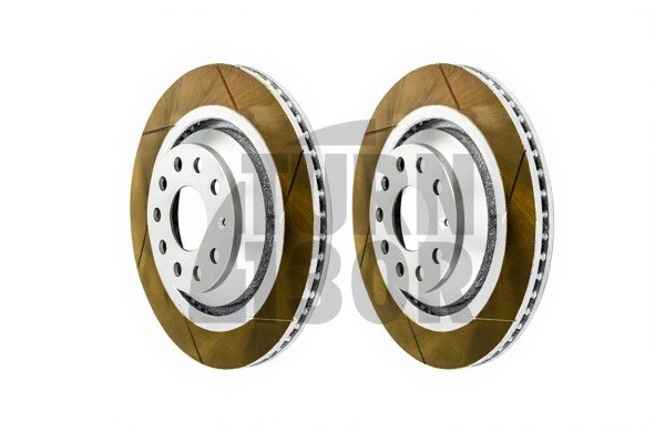 Dixcel FS Slotted Front Brake Discs Golf 6 R - R32 - S3 8P - TT 8J & Leon 2 Cupra 310mm 