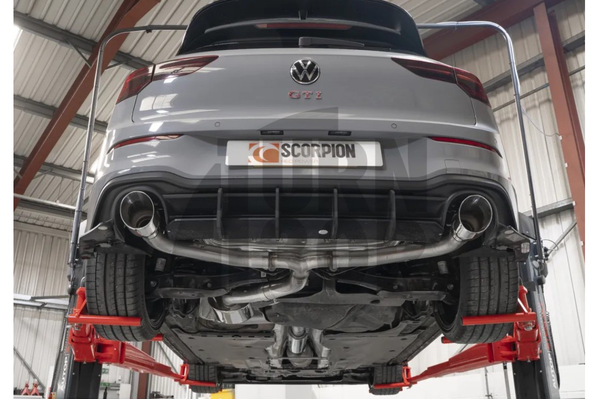 Scorpion Catback - GPF Back Exhaust for Golf 8 GTI Clubsport Scorpion Catback - GPF Back Exhaust for Golf 8 GTI Clubsport