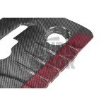Eventuri Carbon Fiber / Red Kevlar Engine Cover for Toyota Yaris GR