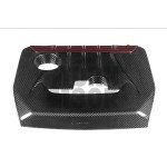 Eventuri Carbon Fiber / Red Kevlar Engine Cover for Toyota Yaris GR
